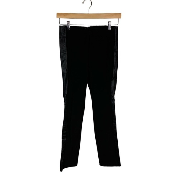 rag & bone Dani Black Leather Trim Pants  - Size 4 - Picture 6 of 10
